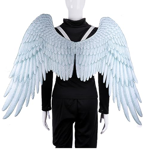 Halloween Capes Wings für Erwachsene, 3D Angel Wings Unisex Halloween Kostüm Accessoire Feather Angel Wings Cosplay Vorräte für Halloween Weihnachtsfeier 1PC White Halloween Capes Wings für Erwachsene, 3D Angel Wings Unisex Halloween Kostüm Accessoire Feather Angel Wings Cosplay Vorräte für Halloween Weihnachtsfeier 1PC White von Hilai