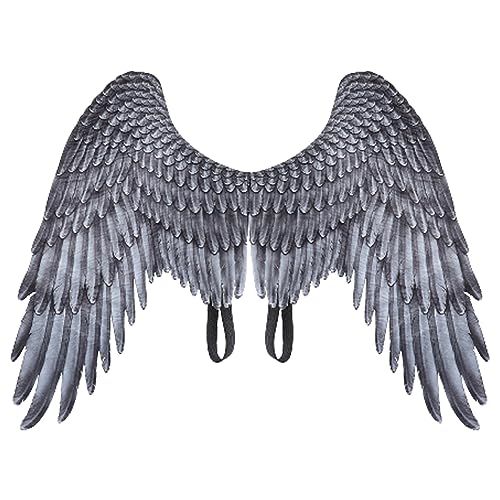 Halloween Capes Wings für Erwachsene, Engelsflügel für Kinder 3D Nicht gewebter Stoffflügel Cosplay mit elastischen Riemen schwarzer Flügel Leicht 26.77x21.26x12.99 Zoll Grau Halloween Capes Wings für Erwachsene, Engelsflügel für Kinder 3D Nicht gewebter Stoffflügel Cosplay mit elastischen Riemen schwarzer Flügel Leicht 26.77x21.26x12.99 Zoll Grau von Hilai