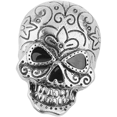 Halloween Knöpfe Abzeichen, Schädelbrosche Pin Halloween Schädel Brosche Halloween Party bevorzugt Dekoration Antique Silber Halloween Knöpfe Abzeichen, Schädelbrosche Pin Halloween Schädel Brosche Halloween Party bevorzugt Dekoration Antique Silber von Hilai