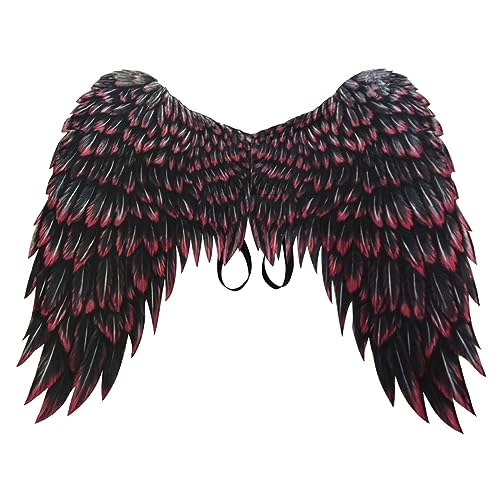 Halloween Umhangflügel für Kinder, Engelsflügel, 3D gedruckte Faltbare Flügel, Cosplay, Vliesstoff, Erwachsene Kinder, Halloween Flügel, Schwarze Flügel 96,5 x 76,2 cm Halloween Umhangflügel für Kinder, Engelsflügel, 3D gedruckte Faltbare Flügel, Cosplay, Vliesstoff, Erwachsene Kinder, Halloween Flügel, Schwarze Flügel 96,5 x 76,2 cm von Hilai