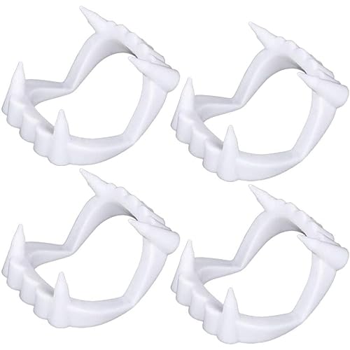 Halloween gefälschte Körperteile, 4 Stück Cosplay Vampirzähne Fangzähne Zahnersatz Halloween Party Cosplay Requisiten gruselige Halloween Werwolf Zombie Fangzähne Halloween gefälschte Körperteile, 4 Stück Cosplay Vampirzähne Fangzähne Zahnersatz Halloween Party Cosplay Requisiten gruselige Halloween Werwolf Zombie Fangzähne von Hilai
