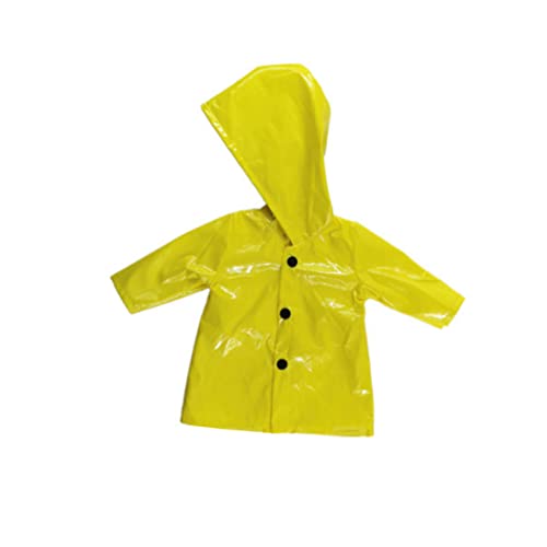 Hilai 18 Zoll Puppe Regenmantel gelbe Regenjacke Doll Kleidung für 18 Zoll Mädchen Puppen Kleidungsschuhe von Hilai