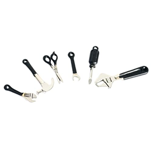 Hilai Miniatur-Sachen, Miniatur-Puppenhaus-Werkzeug, Mini-Reparaturhammer, Party-Dekorationszubehör, Schwarz, 1 Set Hilai Miniatur-Sachen, Miniatur-Puppenhaus-Werkzeug, Mini-Reparaturhammer, Party-Dekorationszubehör, Schwarz, 1 Set von Hilai