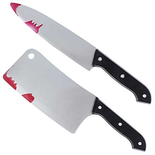 2 Stück Halloween Großes Blutiges Messer Halloween Blutiges Messer Prop Dekoration Gefälschte Klinge mit Blutflecken 30cm langes Blutiges Messer für Halloween Haunted House 2 Stück Halloween Großes Blutiges Messer Halloween Blutiges Messer Prop Dekoration Gefälschte Klinge mit Blutflecken 30cm langes Blutiges Messer für Halloween Haunted House von Hileyu