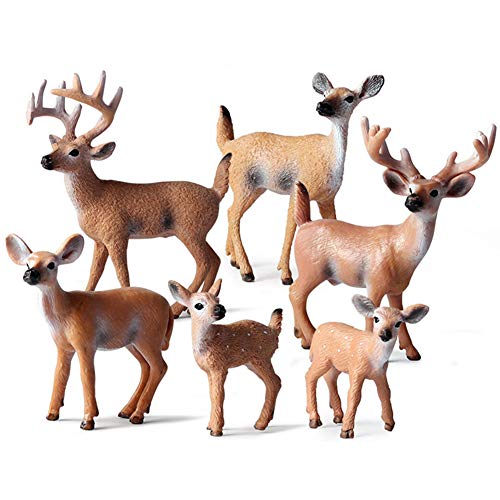 Waldtiere Figuren 6 Stück Wald Tiere Figuren Miniatur Wald Kreaturen Figuren Hirsch Figuren Wald Cake Topper Für Geburtstagsfeier, Weihnachtsfeier Deer Figuren Ornamente Tierfiguren Sammlung Spielzeug Waldtiere Figuren 6 Stück Wald Tiere Figuren Miniatur Wald Kreaturen Figuren Hirsch Figuren Wald Cake Topper Für Geburtstagsfeier, Weihnachtsfeier Deer Figuren Ornamente Tierfiguren Sammlung Spielzeug von Hileyu