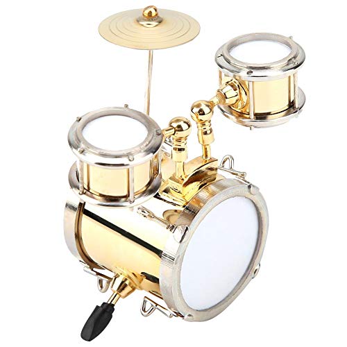 Hilitand Miniatur Musikinstrument Replica Drum Set Ornament SchlagzeugerGeschenk Kinder DREI Trommel Modell Dekoration Hilitand Miniatur Musikinstrument Replica Drum Set Ornament SchlagzeugerGeschenk Kinder DREI Trommel Modell Dekoration von Hilitand