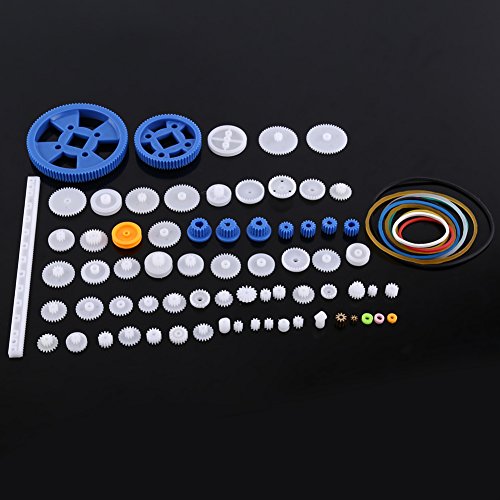 Zahnräder Kunststoff Zahnradsatz , Antriebskomponenten Zahnräder Riemenscheibe Riemen Schneckensätze Kronenradsatz Roboter Motor Auto Spielzeug für DIY Teile (80kinds) von Hililand