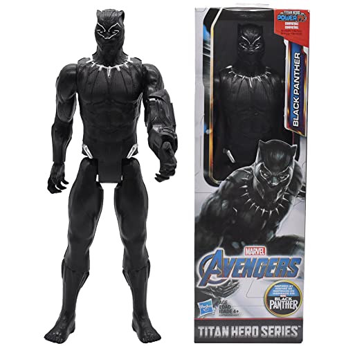Hilloly Black Panther Figur, Avengers Titan Hero Serie Black Panther, 12 Zoll groß, Für Kinder ab 3 Jahren von Hilloly
