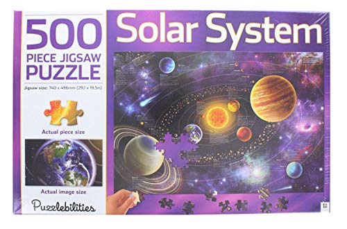 Hinkler Books 9781743638620 Solar System 500 Piece Jigsaw Puzzle, Multi-Colored von hinkler