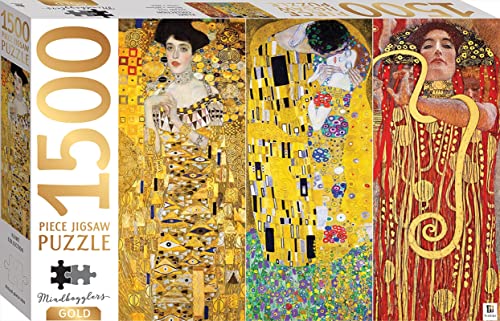 Mindbogglers Gold 1500-Piece Jigsaw: Klimt Collection von hinkler