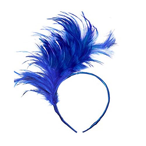 Hinleise Stirnbänder Federn Haarreifen Kopfbedeckung Kopfschmuck für Tanz Performance Geburtstag Party Kostüm Zubehör Foto Requisiten Blau von Hinleise