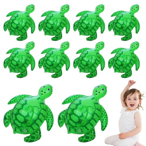 10 Stück Schildkrötenballons 19, 7 x 15, 75 x 9, 8 Zoll niedlicher Cartoon leuchtend realistischer Meeresschildkrötenballon aufblasbare Tiere Geschenk für Partyzubehör Kindergartenaktivitäten 10 Stück Schildkrötenballons 19, 7 x 15, 75 x 9, 8 Zoll niedlicher Cartoon leuchtend realistischer Meeresschildkrötenballon aufblasbare Tiere Geschenk für Partyzubehör Kindergartenaktivitäten von Hintyne