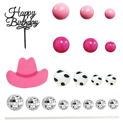 Cowgirl-Kuchenaufsatz 21-teilig/Set Western-Disco-Kuchendekorationen Cowgirl-Aufsatz mit Hut Ball usw. -Mottoparty-Zubehör für Western-Gastgeschenke Cowgirl-Kuchenaufsatz 21-teilig/Set Western-Disco-Kuchendekorationen Cowgirl-Aufsatz mit Hut Ball usw. -Mottoparty-Zubehör für Western-Gastgeschenke von Hintyne