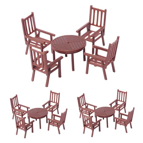 Sets Puppenhausmöbel Miniaturtisch und -Stuhl im Maßstab 1/30 lebensechtes Mikrolandschaftszubehör zur Spielzeugdekoration Sets Puppenhausmöbel Miniaturtisch und -Stuhl im Maßstab 1/30 lebensechtes Mikrolandschaftszubehör zur Spielzeugdekoration von Hintyne