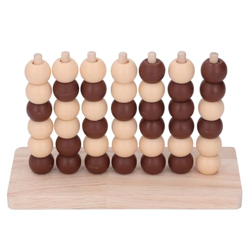 3D -Perlen -Vier -Link -Schachspielzeug, Frühes Pädagogisches Puzzle Interaktives Spiel für Familienversammlungen, Eltern -Kind -Interaktion, Holz, 7,2 X 3,1 X 4,5 Zoll von Hiraith