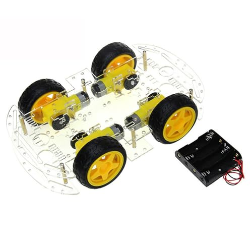 4W D Smart Robot Car Kit mit Acryl -Chassis, Robotics -Projektkit Enthält 4 DC -Ausrüstungsmotoren, Geschwindigkeitswahl und Erweiterbare Plattform für STEM -Lernen und Handcraft 4W D Smart Robot Car Kit mit Acryl -Chassis, Robotics -Projektkit Enthält 4 DC -Ausrüstungsmotoren, Geschwindigkeitswahl und Erweiterbare Plattform für STEM -Lernen und Handcraft von Hiraith