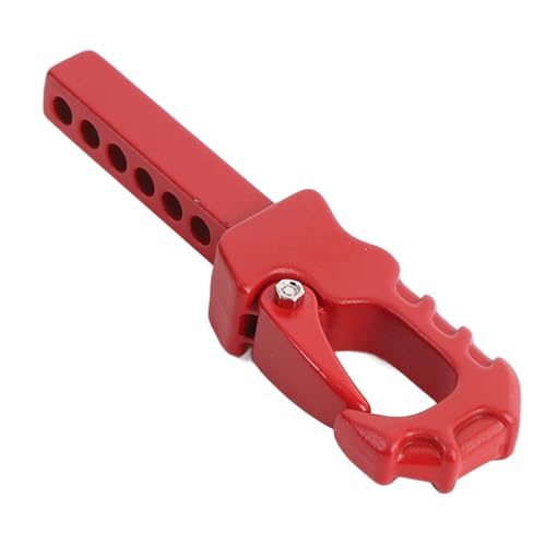 Hiraith 1/10, 1/8 RC -Anhänger -Anhänger -Haken Starke Legierung, Bequeme Installation, Kompatibel mit für 4101, 4102, 4082 Kletterfahrzeuge, Verbesserung des RC -Autos Erscheinungsbild (Rot) von Hiraith
