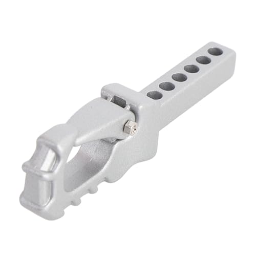 Hiraith 1/10, 1/8 RC -Anhänger -Anhänger -Haken Starke Legierung, Bequeme Installation, Kompatibel mit für 4101, 4102, 4082 Kletterfahrzeuge, Verbesserung des RC -Autos Erscheinungsbild (Silber) von Hiraith