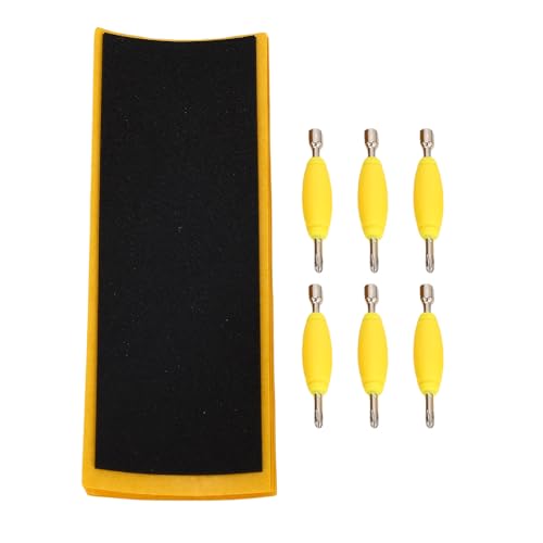 Hiraith 2 Sets Fingerboard Grip Tape Kit - 12pcs PU -Schaum -Rutschaufkleber (38x110 mm) mit 12 Mini -Schraubendrehern für Finger Skateboarding Control & Precision Tricks von Hiraith
