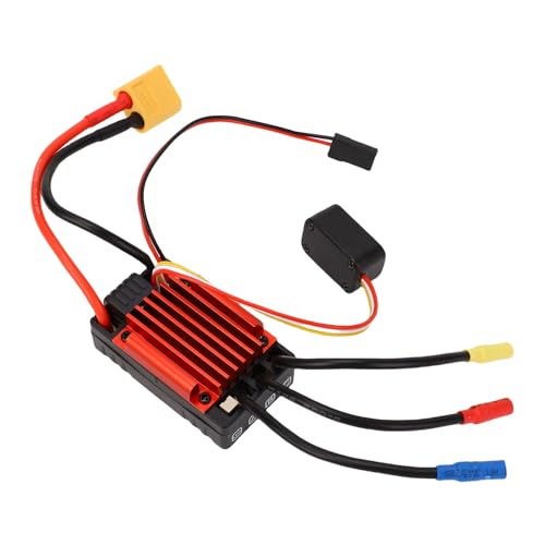 Hiraith 35A Wasserdichtem Bürstenlosen ESC für 1/18 RC-Autos-programmierbarer Geschwindigkeitsregler mit Niedrigem Spannungsschutz, Kompatibel mit 2-3S Lipo/4-9 NIMH-Batterien von Hiraith