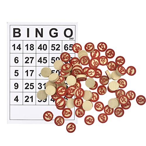 Hiraith Bingos-Spielkarten-Set mit 40 Nummern Karten und 75 Stück, Familien-DIY-Brettspiel für Erwachsene und Kinders, für Geburtstags Feiern, Feiertage und Versammlungen, von Hiraith