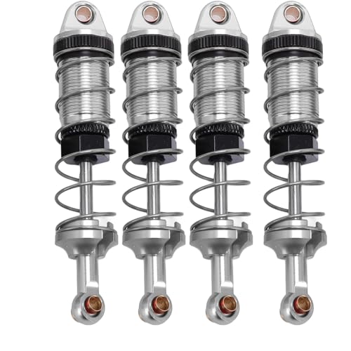 Hiraith Einstellbare Weichheit RC -Auto -Schwingungsabsorber mit Ölfüllung, Premium -Legierungsmaterial, Modisches Design für MN128 MN86 G500 1/12 Skala -Fernbedienungsautos (Silber) von Hiraith