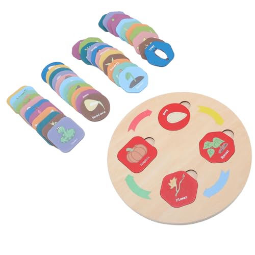 Hiraith Hölzerner Lebenszyklus Spielzeugschale, Pädagogische Wissenschaftslernaktivitäten, Tierlebenszyklus -Rätsel für Kleinkinder mit Aufbewahrungstasche, 48 -teiliges Set, Hiraith Hölzerner Lebenszyklus Spielzeugschale, Pädagogische Wissenschaftslernaktivitäten, Tierlebenszyklus -Rätsel für Kleinkinder mit Aufbewahrungstasche, 48 -teiliges Set, von Hiraith