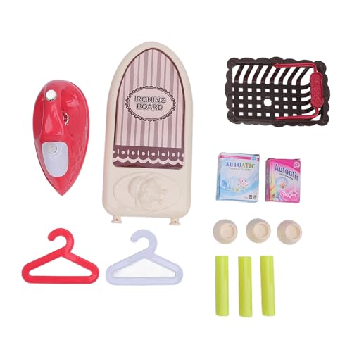 Hiraith Ironing Board Toy Set, Elektrisches Wäscherei -Spielset für Jungenmädchen, Taubst Rollenspielzeug mit Mehreren Kombinationsoptionen, Bildungsmaterial Spielzeug mit Hiraith Ironing Board Toy Set, Elektrisches Wäscherei -Spielset für Jungenmädchen, Taubst Rollenspielzeug mit Mehreren Kombinationsoptionen, Bildungsmaterial Spielzeug mit von Hiraith