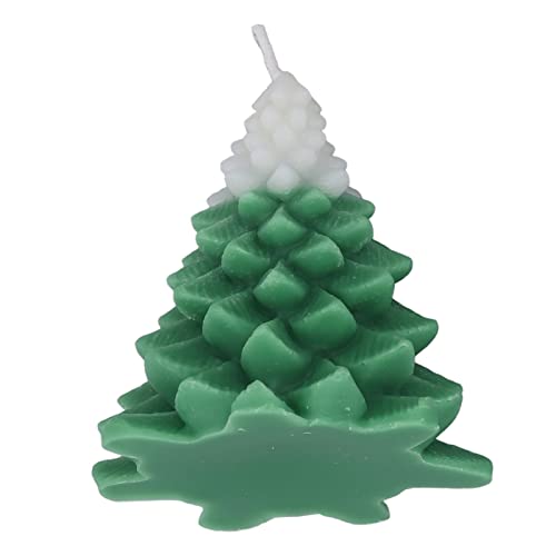 Hiraith Kerzen in Weihnachtsbaumform, Duftend, Exquisite Tischdekoration, Weihnachtskerzen für Schlafzimmer (Weiß Grün) von Hiraith