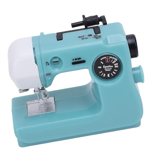 Hiraith Miniaturblaues Abnähmaschinen -Kapselspielzeug mit Realistischem Kapselspielzeug, Kleine Nähmaschinendekoration, für Tischplatten, Schlafzimmer von Hiraith