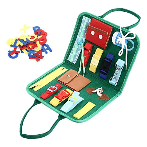 Hiraith Montessori Buckle Board Toy - Filzsensorisches Lernbrett mit 36 Buchstaben/Zahlen - Schuhbinden und Feinmotorik - Perfektion Kleinkinder Bildungsgeschenke Hiraith Montessori Buckle Board Toy - Filzsensorisches Lernbrett mit 36 Buchstaben/Zahlen - Schuhbinden und Feinmotorik - Perfektion Kleinkinder Bildungsgeschenke von Hiraith