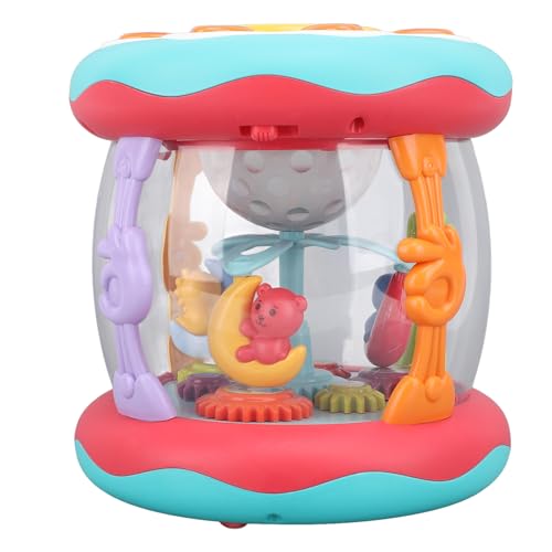 Hiraith Musical Projectoring Light Toy Toy Hand Drums Early Education Toy für Säugling und Kleinkind, Multifunktionales Puzzle, Sanfte Musik und Leichte Design, aus Sicheren Materialien (Grün) von Hiraith