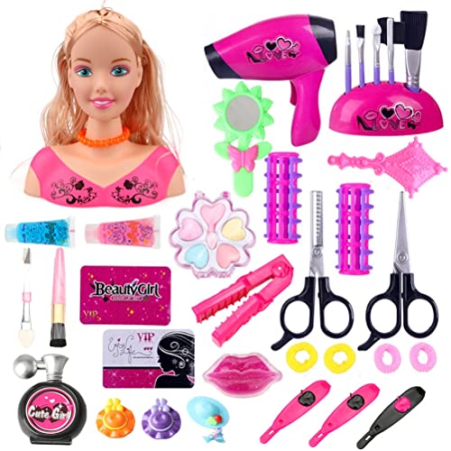 Hiraith Puppenbüste Kämmen und Make-up, 24/35 Zubehörteile, Puppe zum Kämmen und Make-up, Puppe zum Schminken und Frisieren, Spielzeug Mädchen ab 3 Jahren Hiraith Puppenbüste Kämmen und Make-up, 24/35 Zubehörteile, Puppe zum Kämmen und Make-up, Puppe zum Schminken und Frisieren, Spielzeug Mädchen ab 3 Jahren von Hiraith