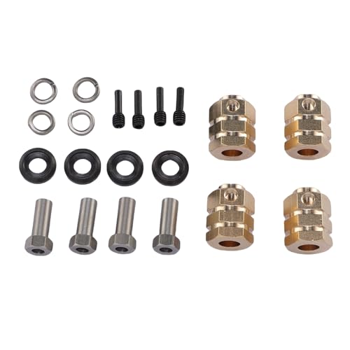 Hiraith RC Car Whex Hex Hub Extension 15mm Messing Wheel Spacer Hex Hub Drive Adapter für 1/10 RC -Auto Hiraith RC Car Whex Hex Hub Extension 15mm Messing Wheel Spacer Hex Hub Drive Adapter für 1/10 RC -Auto von Hiraith