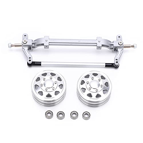 Hiraith Vorderradfelgennabe, Rostfrei, Verschleißfest, Robust, Hochfeste RC-Anhänger-LKW-Radnabe, RC-Zubehör für 1:14-Modellautos Hiraith Vorderradfelgennabe, Rostfrei, Verschleißfest, Robust, Hochfeste RC-Anhänger-LKW-Radnabe, RC-Zubehör für 1:14-Modellautos von Hiraith