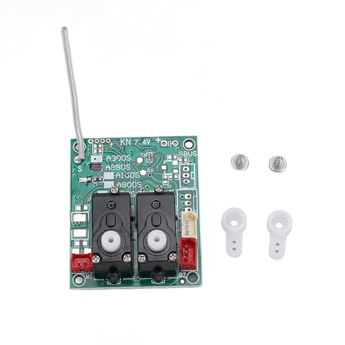 Hiraith XK A280 RC Flugzeuggleiter V2 Ersatzempfänger -Board mit 2pcs Lenkarmen - Verbesserte Flugsteuerung und Lenkgenauigkeit, Einfache Installation von Ersatzteilen für RC -Flugzeuge von Hiraith