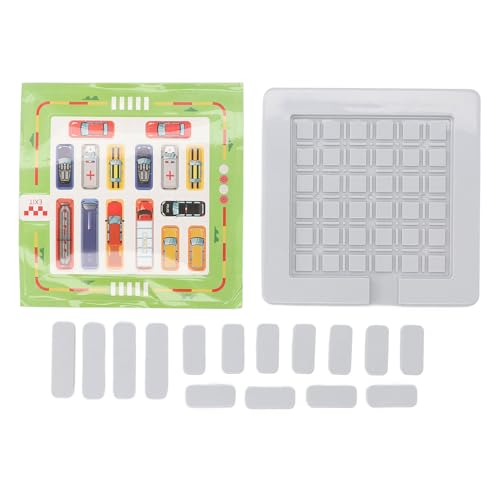 Hiraith Parkspielspielzeug des Parkplatzes, 15 Autos Logik -Trainingsspiel für, STEM -Bildungsspielzeug für Räumliches Denken, Umfasst Chassis & Sticker (16.2x16.2 cm), Home & School von Hiraith