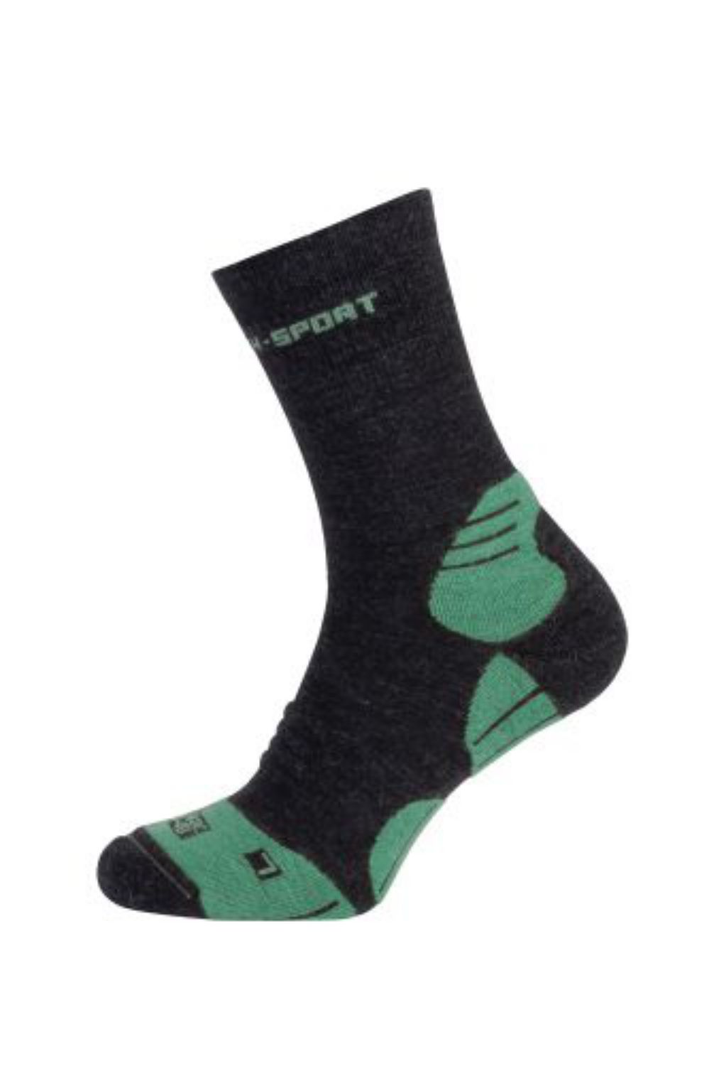Hirsch Sports Aktivsocken Mika für Erwachsene - Maigrün-Schwarz 38-39 von Hirsch Sports