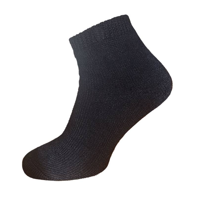 Hirsch Sports Füßlinge Elia für Erwachsene aus Wolle/Seide - 36-37 schwarz von Hirsch Sports