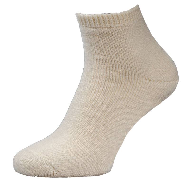 Hirsch Sports Füßlinge Elia für Erwachsene aus Wolle/Seide - Natur 36-37 von Hirsch Sports