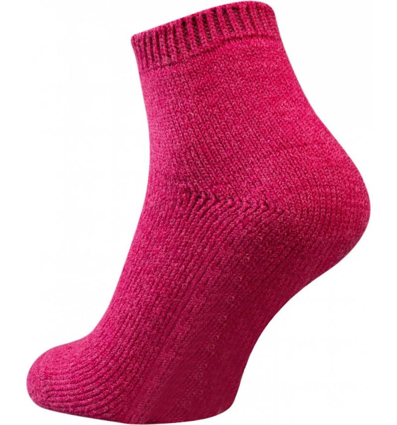 Hirsch Sports Füßlinge Elia für Erwachsene aus Wolle/Seide - himbeere 42-43 von Hirsch Sports