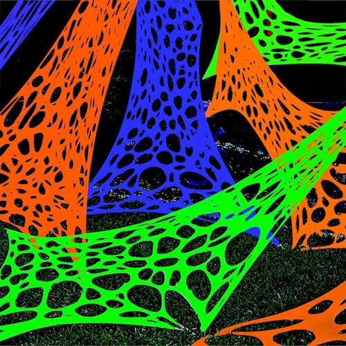 Hiseng Halloween Deko Spinnennetz Halloween Elastisches Spinnweben mit 50cm Künstlichen Spinnen Spinnennetz Dekoration für Spukhaus Horror Party Tisch Outdoor Garten, Fluoreszenz (200x800cm,Schwarz) Hiseng Halloween Deko Spinnennetz Halloween Elastisches Spinnweben mit 50cm Künstlichen Spinnen Spinnennetz Dekoration für Spukhaus Horror Party Tisch Outdoor Garten, Fluoreszenz (200x800cm,Schwarz) von Hiseng