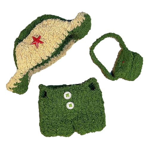 Clothes für Labu (ohne Puppe) – 2-teiliges Set mit Hut & Overall | labu Clothes & labu Accessories für 17cm Puppen zum Verkleiden & Sammeln (C) von Hislaves