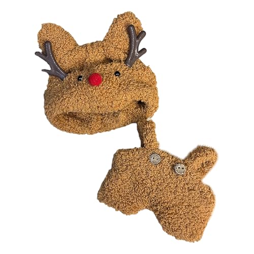 Clothes für Labu (ohne Puppe) – 2-teiliges Set mit Hut & Overall | labu Clothes & labu Accessories für 17cm Puppen zum Verkleiden & Sammeln (G) von Hislaves