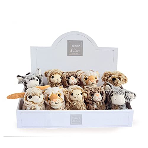 Histoire d'ours Display Z'Animoos (Katze, Leopard, Lamm, Kaninchen, Esel, Hund) von Histoire d'ours