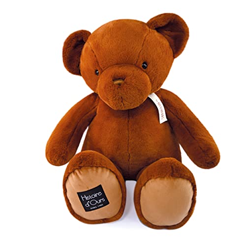 Histoire d'ours - Le Teddybär, Capuccino, 75 cm, Braun – 75 cm – Geschenk zur Geburt – HO3231 von Histoire d'ours