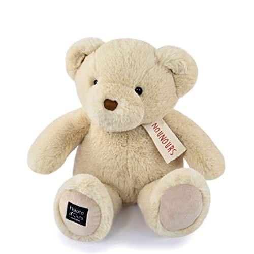 Histoire d'ours - Plüschbär – Der Teddybär – Vanille – 28 cm – Super weiches Plüschtier zum Kauen für Kinder Mädchen und Jungen – Geschenkidee zur Geburt, Weihnachten, Geburtstag – HO3223 von Histoire d'ours