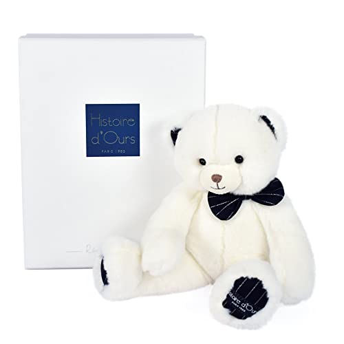 Histoire d'ours - Plüschbär – Elfenbein – 30 cm – Preppy Chic – HO3130 von Histoire d'ours