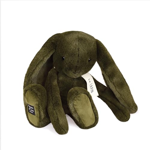 Histoire d'ours - Plüschtier Hase – Kollektion Le Lapin – Farbe Khaki – Begleiter für weiche und unendliche Umarmungen – 32 cm – Geschenkidee für kleine und große Kinder – HO3252 von Histoire d'ours