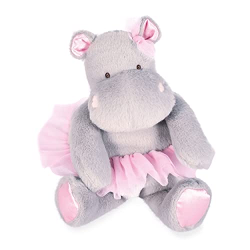 Histoire d'ours - Plüschtier Nilpferd – Nilpferd Tutu – Grau/Rosa – 22 cm – weiches und niedliches Plüschtier für die Kallus – Geschenkidee zur Geburt und zum Geburtstag für Mädchen – Hippo – HO3173 von Histoire d'ours